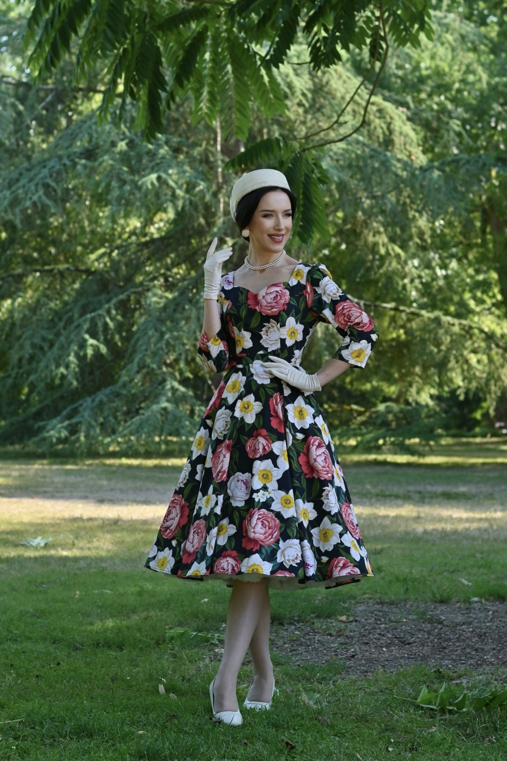 Marlowe Floral Swing Dress in Extended Sizing